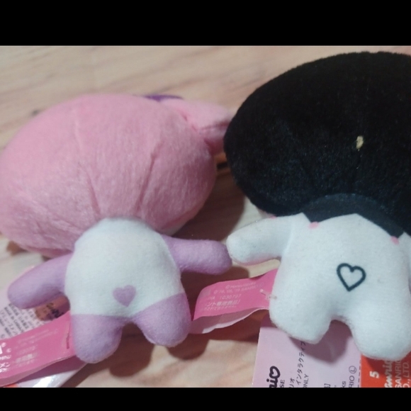 Sanrio X Honeyworks Rare My Melody Kuromi Plush Keychains W/Tags - Picture 5 of 10